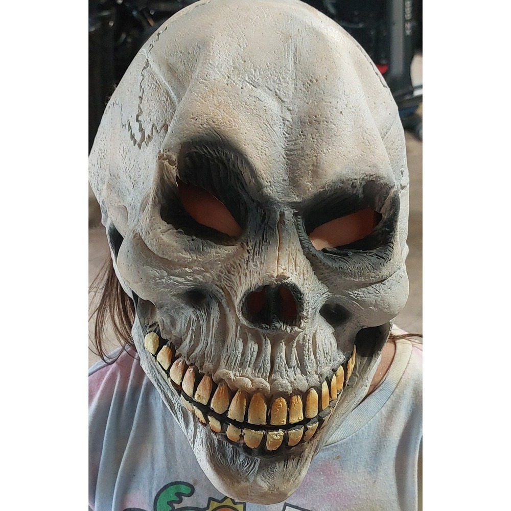 LATEX MASK HALLOWEEN‎ SKULL HORROR TERROR COSTUME #367